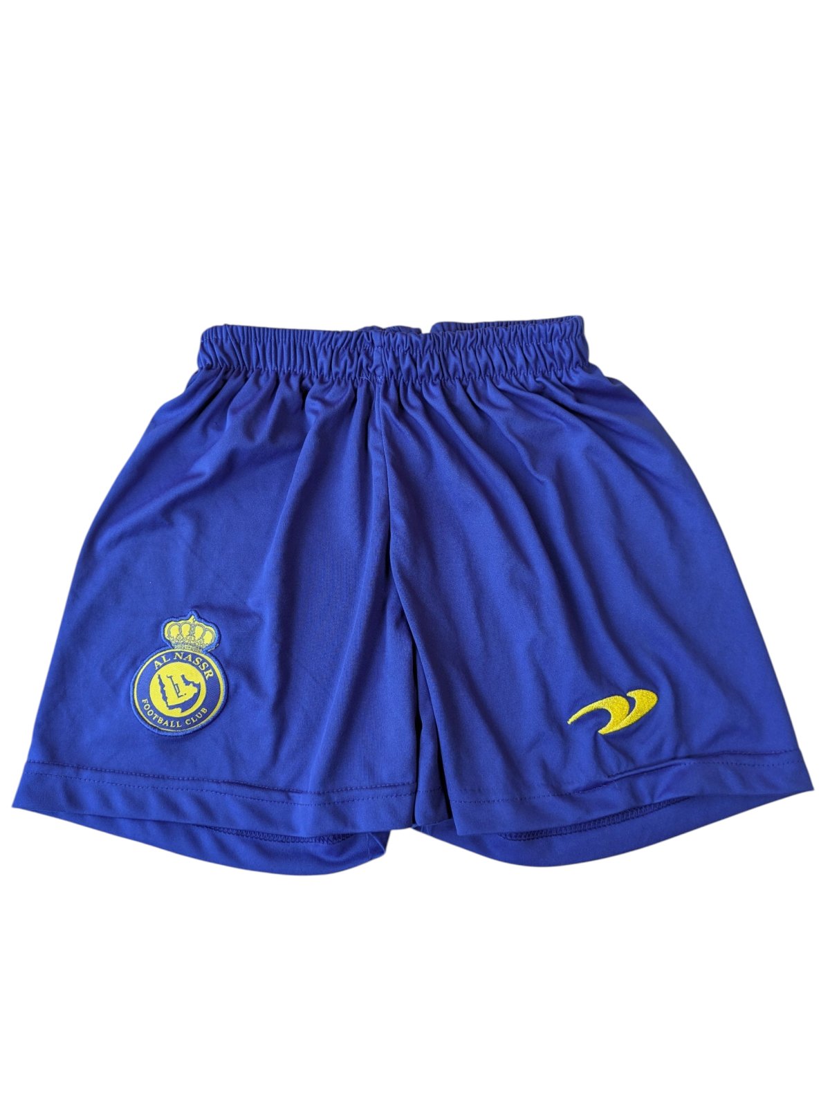 Modré fotbalové kraťasy Al Nassr pro kluky secondhand 
