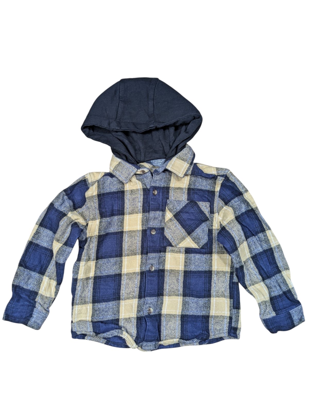 Kostkovaná flanelová bunda pro kluky secondhand Primark