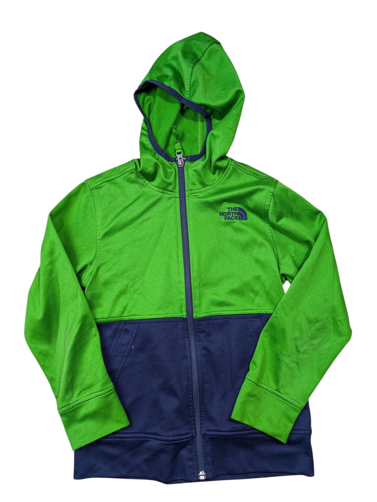 Zeleno modrá mikina pro kluky secondhand The North Face