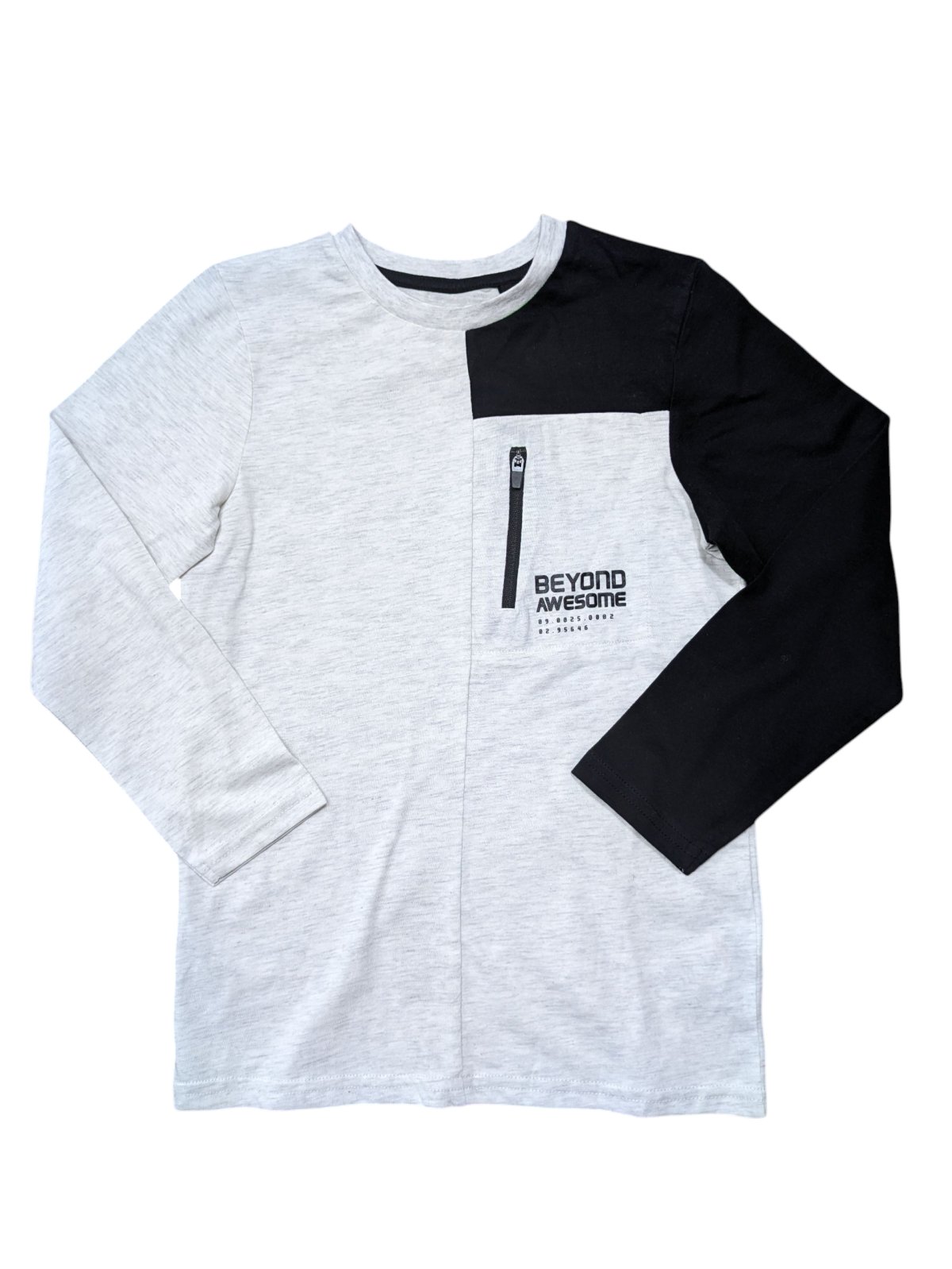 Šedo černé triko s kapsičkou pro kluky secondhand George