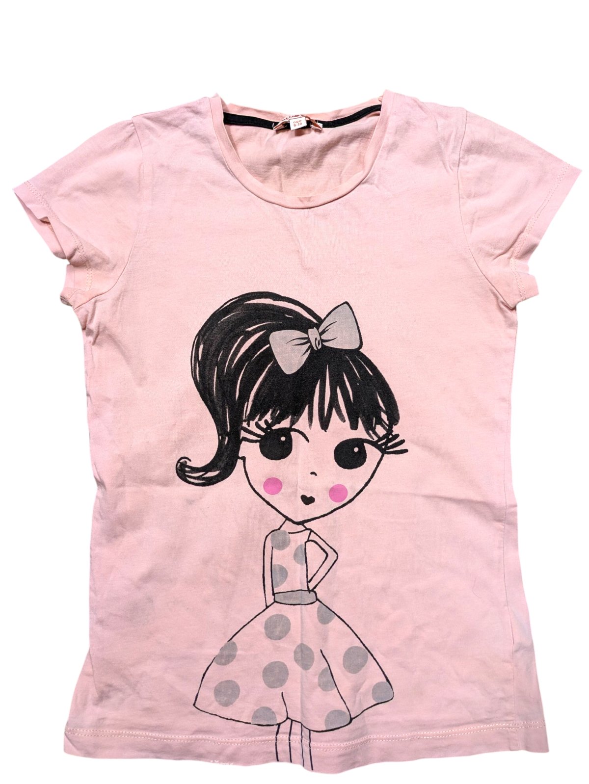 Růžové triko s obrázkem pro holky secondhand bluezoo