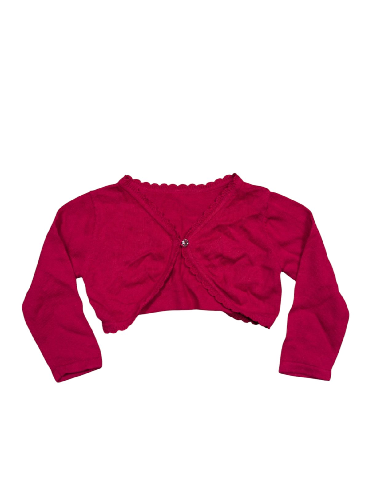 Červený crop svetřík pro holky secondhand 