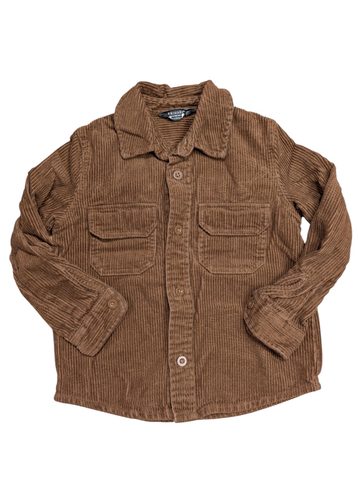 Hnědá manšestrová bunda pro kluky secondhand Primark
