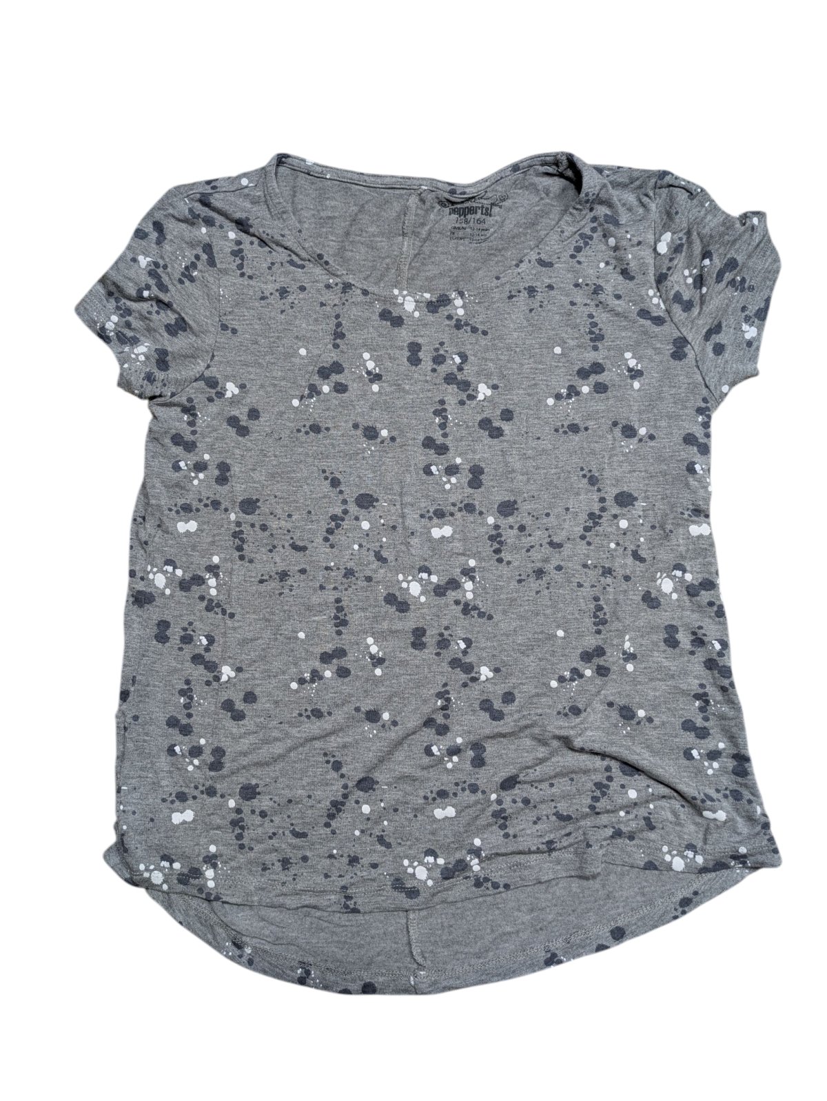 Šedé triko s puntíky pro holky secondhand pepperts