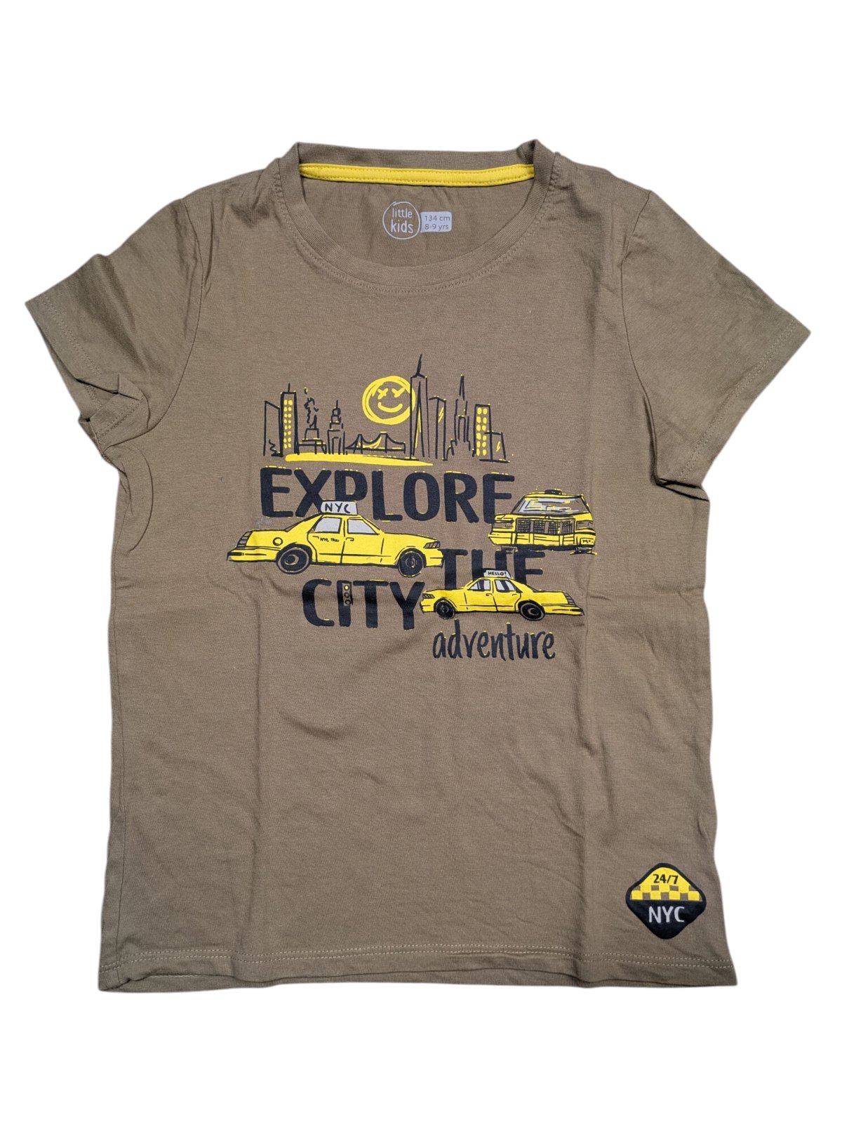Světle hnědé triko s obrázkem pro kluky secondhand little kids