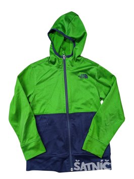 Zeleno modrá mikina pro kluky secondhand The North Face