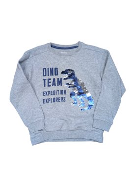 Šedá mikina s obrázkem pro kluky secondhand Nutmeg