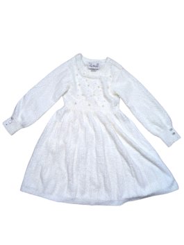 Bílé teplé šaty pro holky secondhand Rare Editions