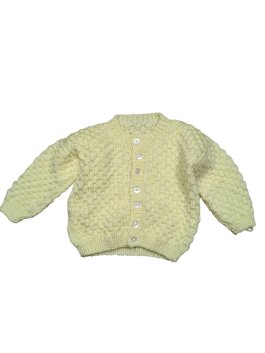 Bledě žlutý svetr pro holky secondhand 