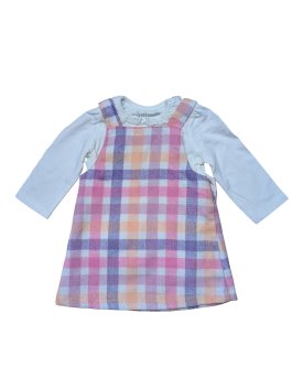 Kostkované šaty s trikem pro holky outlet Nutmeg