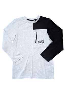 Šedo černé triko s kapsičkou pro kluky secondhand George