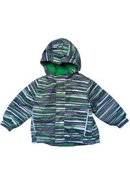 Pruhovaná teplá bunda nepromokavá pro kluky secondhand lupilu