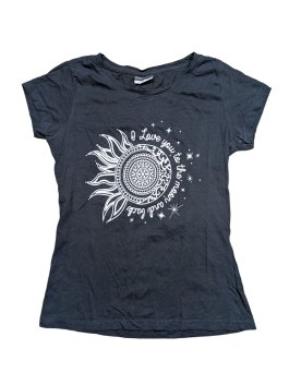 Černé triko s obrázkem pro holky secondhand Beloved