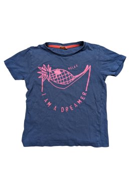 Modré triko s obrázkem pro holky secondhand TAO