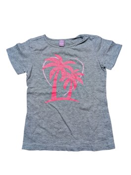 Šedé triko s palmou pro holky secondhand dopodopo