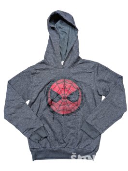 Tmavě šedá mikina Spiderman pro kluky secondhand Marvel