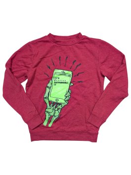 Červená mikina s obrázkem pro kluky secondhand Quiksilver