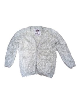 Šedý chlupatý svetr pro holky secondhand TU