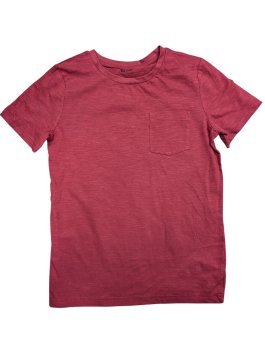Tmavě červené žíhané triko pro kluky outlet TU