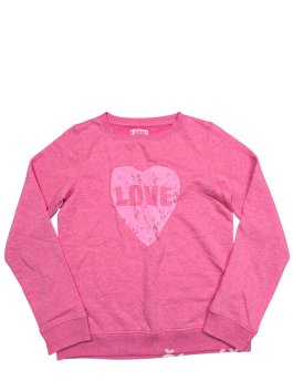Slabá mikina růžová žíhaná pro holky secondhand Alive