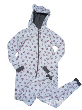 Bílý overal se srdíčky pro holky secondhand pepperts