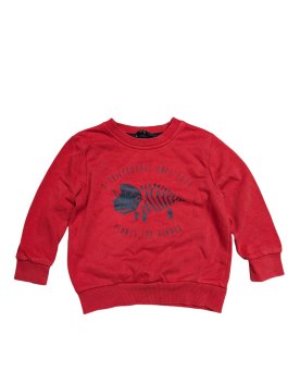 Červená mikina s obrázem pro kluky secondhand George