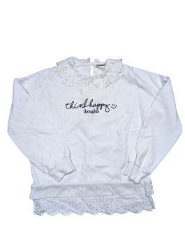 Bílá mikina s nápisem pro holky secondhand F&F