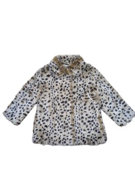 Chlupatá bunda se vzorem pro holky secondhand M&S