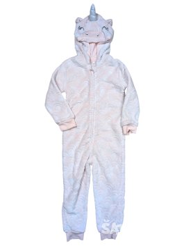 Světle růžový overal jednorožce pro holky secondhand George