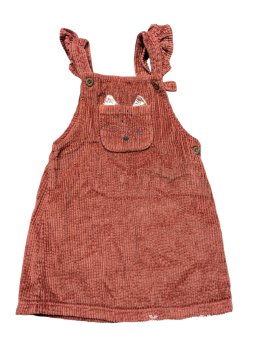 Světle hnědé šaty s motivem lišky pro holky secondhand F&F