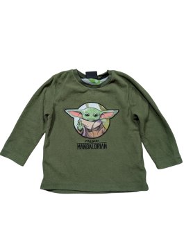 Fleecová mikina zelená Baby Yoda pro kluky secondhand Star Wars
