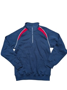 Modro červená mikina pro kluky secondhand South West