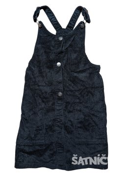 Černá žebrovaná šatovka pro holky secondhand F&F