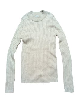 Světlé elastické triko silnější se třpytkami pro holky secondhand Primark