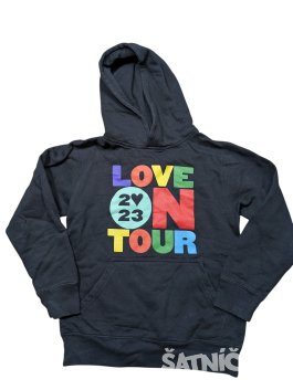 Černá mikina s obrázky secondhand 