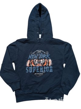 Tmavá mikina s obrázkem pro kluky secondhand L&D