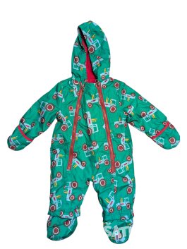 Zelená zimní kombinéza s obrázky pro kluky secondhand Joules