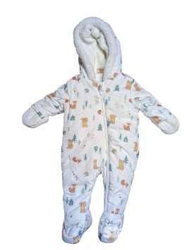 Obrázková zimní kombinéza bílá pro holky secondhand First Wish