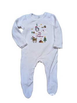 Bilé vánoční dupačky pro kluky secondhand F&F