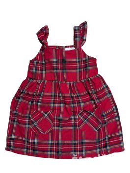 Červené kostkované šaty pro holky secondhand Primark