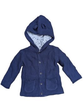 Tmavě modrá pletená bunda pro kluky outlet George