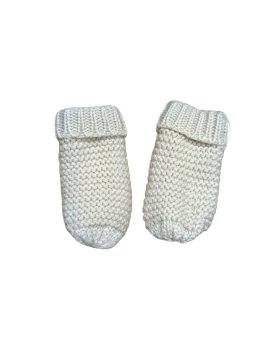 Světlé pletené bezprsté rukavice pro holky secondhand F&F