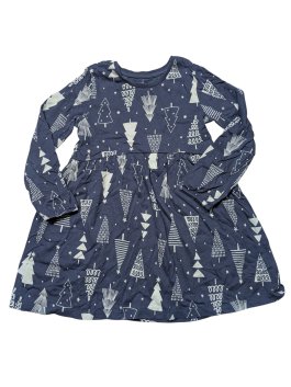 Šedé šaty s vánoční tématikou pro holky secondhand George