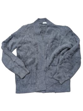 Chlupatý svetr bez zapínání pro holky secondhand Next