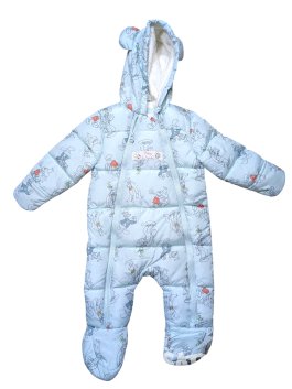 Světle modrá zimní kombinéza s obrázky pro kluky secondhand Disney
