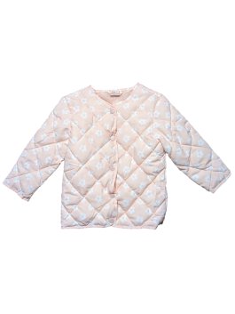 Růžová šusťáková bunda teplejší pro holky secondhand Pepco