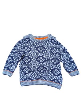 Slabší vzorovaný svetr pro kluky secondhand M&S