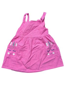 Růžové šaty žebrované pro holky secondhand Primark