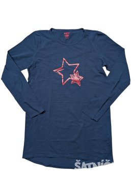 Tmavé triko dlouhé s obrázkem pro holky secondhand Tchibo