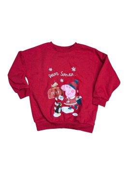 Červená mikina na Vánoce pro holky secondhand George